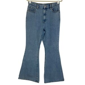 Pacsun‎ High Rise Flare Jeans Size 30 Light Wash Denim Lovers Come & Go